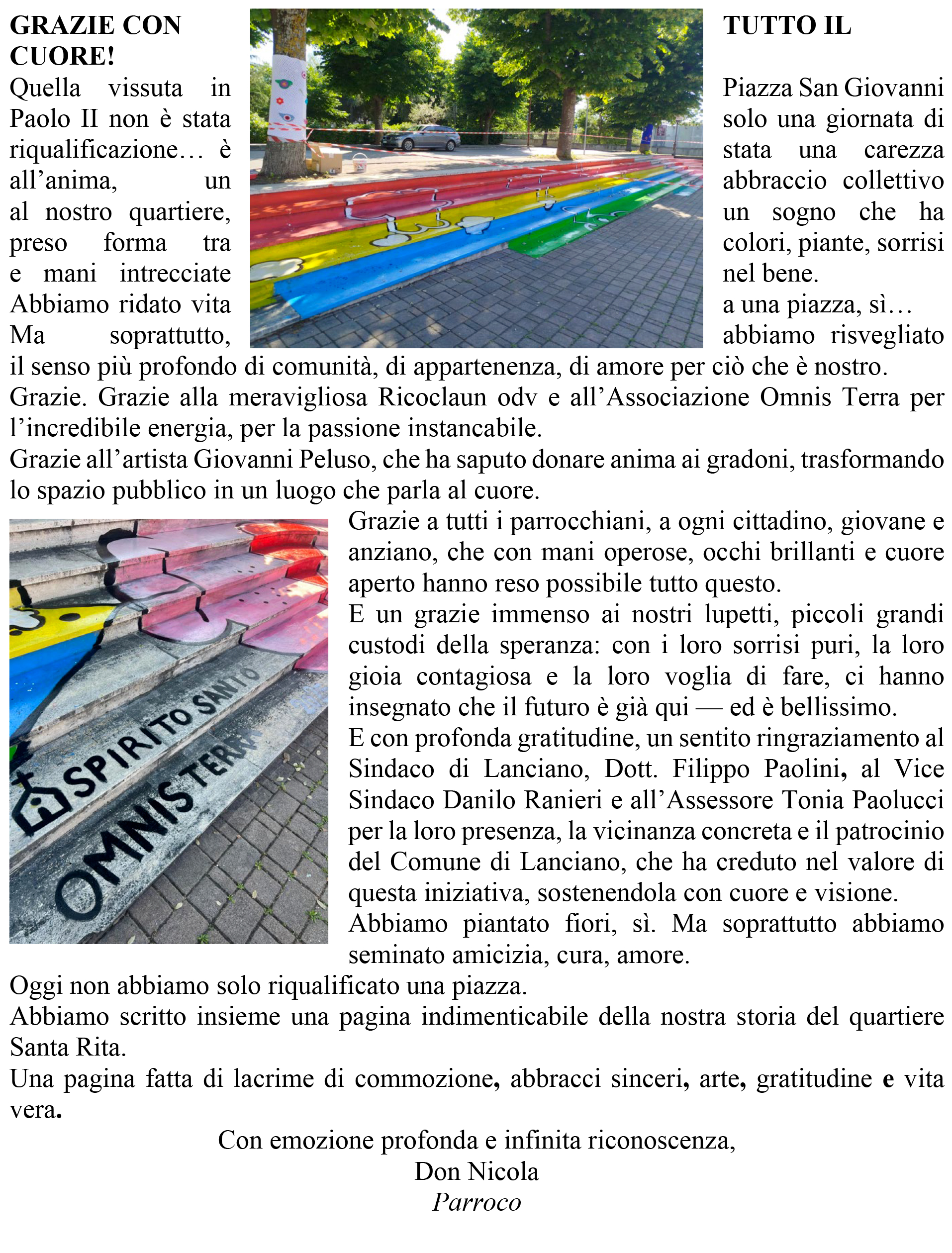 la voce del parroco